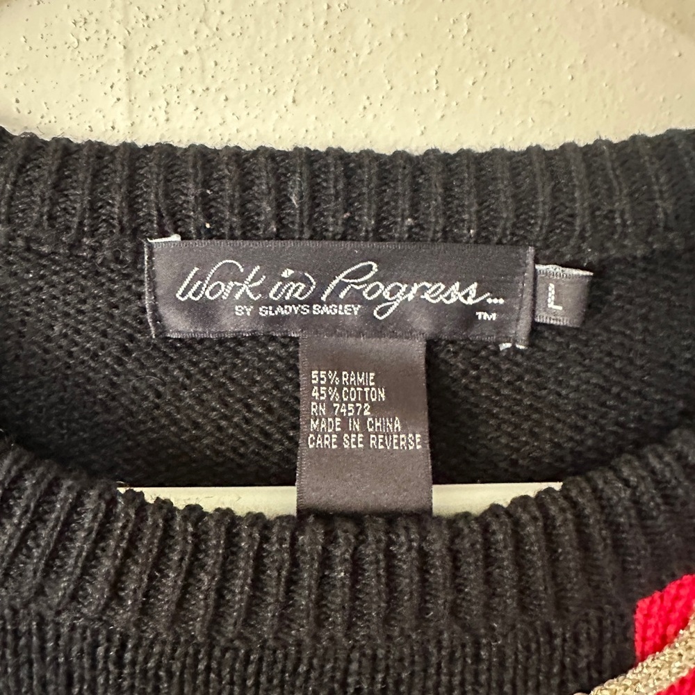 Colorful Christmas Patchwork Sweater - image 4